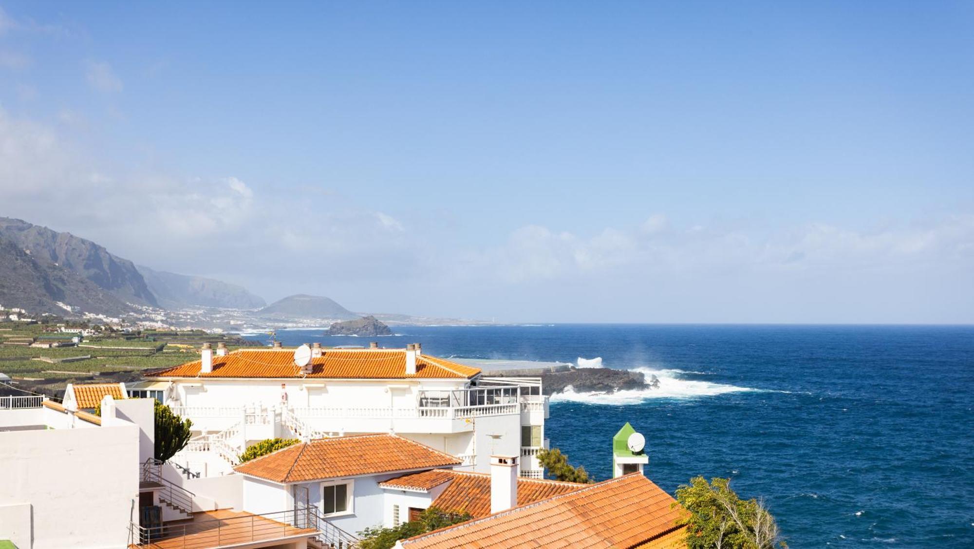 Cozy Seafront Studio With Balcony & Ocean Views San Marcos  Exteriör bild